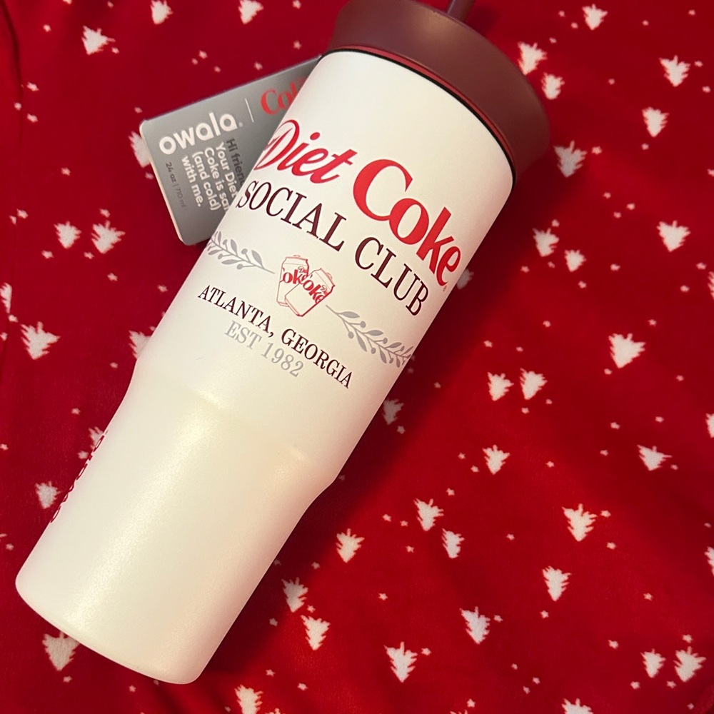 Owala x Diet Coke Social Club Straw Tumbler 24 ounce New LE Atlanta GA